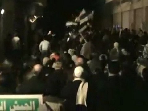 فري برس حمص جورة الشياح مسائية لبيك يا الله رائعة 18 1 2012