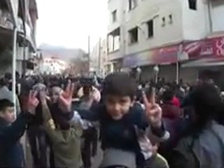 فري برس   ريف دمشق الزبداني بعد دحر عصابات الأسد خارج المدينة 18 1 2012 ج1