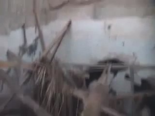 فري برس   حمص باب هود تدمير منزل بلكامل جراء القصف 19 1 2012