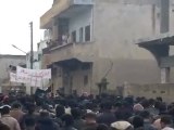 فري برس   حمص الحولة  بداية مظاهرات جمعة معتقلي الثورة 20 1 2012