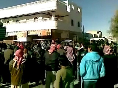 فري برس حلب بزاعة مظاهرة من المسجد الكبيرمعتقلي الثورة 20 1 2012