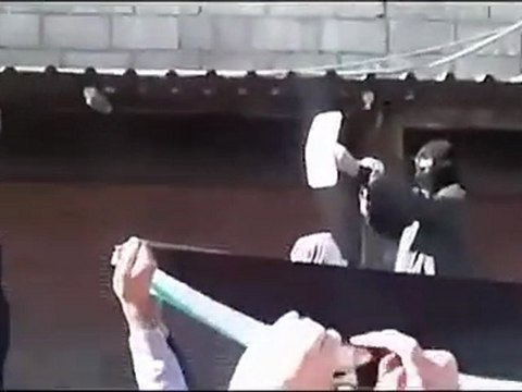 فري برس دمشق حي المزة مظاهرة من جامع المصطفى 20 1 2012