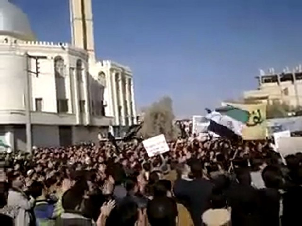 فري برس   ريف دمشق عربين المحتلة جمعة معتقلين الثورة مظاهرة رائعة 20 1 2012 ج1
