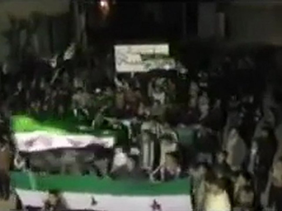 فري برس   حمص تلبيسة   مظاهرة مسائية جنة جنة جنة يا وطنا 21 1 2012