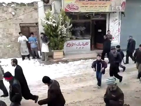 فري برس ريف حلب مارع مظاهرة احد الوفاء للشهداء 22 1 2012 ج1