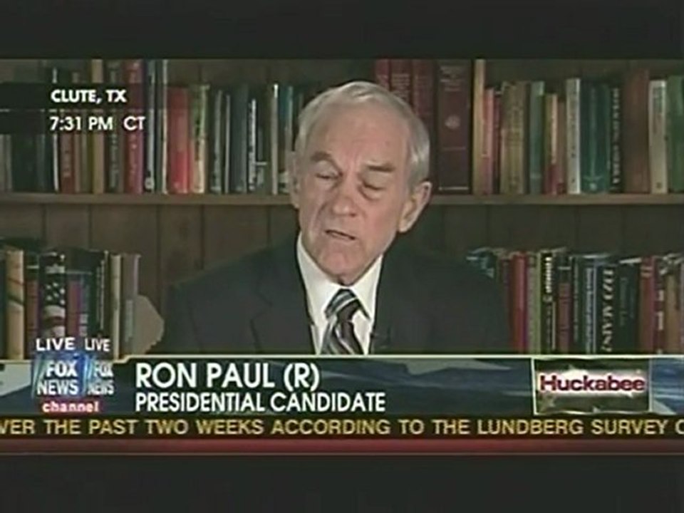 Ron Paul Interview With Mike Huckabee 01/22/12