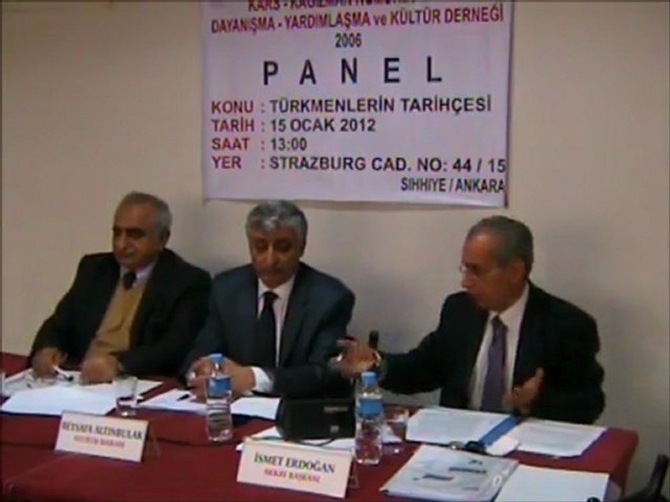 TÜRKMENLERİN TARİHÇESİ KONULU PANLE 15.01.2012 --2--
