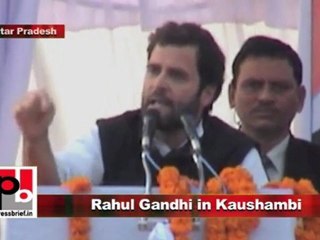 Congress Leader Rahul Gandhi in Kaushambi (U.P) Part 1