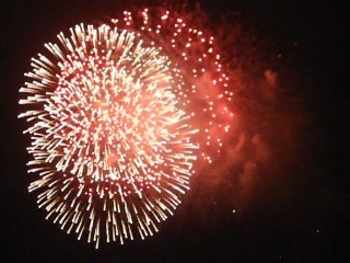 Hanoî.Feu d'artifice du nouvel an (fête du têt)