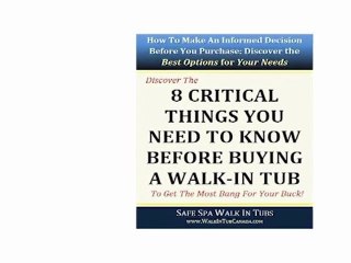 Walk in Bath Tub Edmonton: Hydrotherapy Benefits