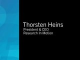 Meet Thorsten Heins the New President and CEO of Research In Motion
