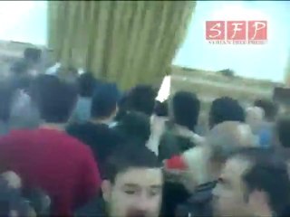 مظاهرة جامع الرفاعي دمشق 1 4 2011