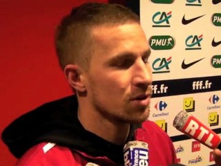 La réaction de Rudy Mater après la qualification contre Bastia