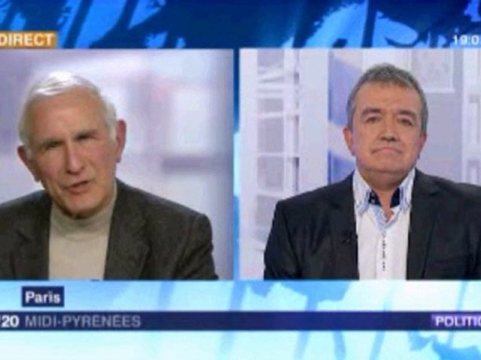 Paul Quilès - 19/20 (France 3 Sud) - 22/01/2012