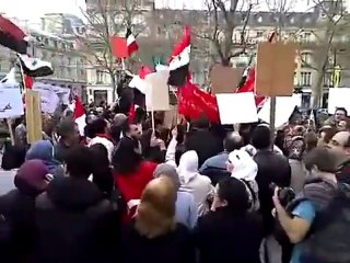 مظاهرات في باريس لتأييد الشعب السوري 26 3 2011