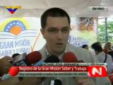 (VIDEO) Min. Arreaza: Venezolanos desean incorporarse a modelos productivos fuera de Caracas