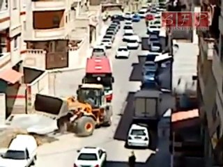 إغلاق جميع مداخل حرستا حتى الحارات الصغير 15-4-2011