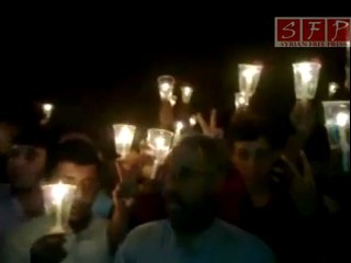 مظاهرات الرقة شموع الحرية 11-5-2011