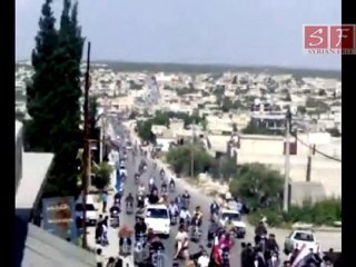 تشييع الشهيد علاء الدين السليم كنصفرة ادلب 15-5-201