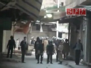 وصول الشبيحة بشاحنات الى مدينة حماة 20-5-2011