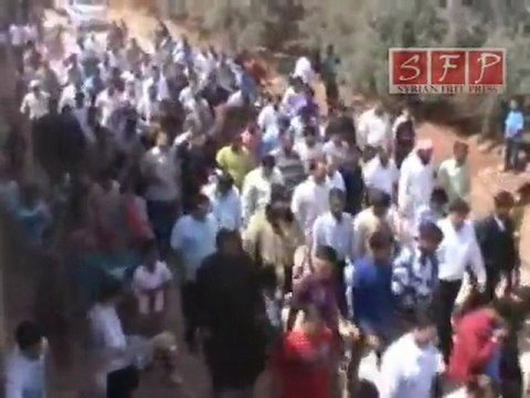 تشييع الشهيد أسامة الزعبي في بلدة المسيفرة 25-5-2011