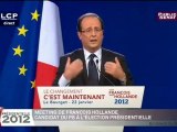 Le discours de François Hollande au Bourget en intégralité