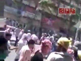 حماة إطلاق رصاص والصوت مسموع 3-6-2011