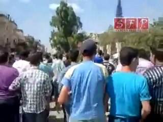 حماة مظاهرات الطلاب بعد تقديم الامتحان 13-6-2011