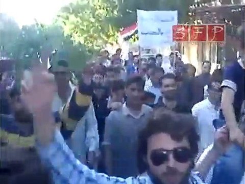 كفرنبل مظاهرات تضامنا مع المدن المحاصرة 14-6-2011