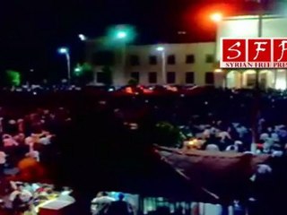 مظاهرات حماة ساحة العاصي المسائية 15-6-2011