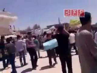 مظاهرة راس العين في جمعة الشيخ صالح العلي 17 6 2011