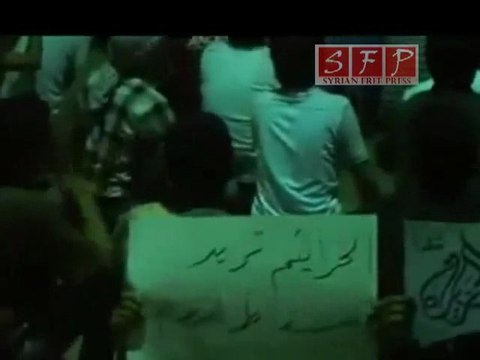 حمص باباعمر مظاهرات مسائية استعداد للإضراب 22-6-2011