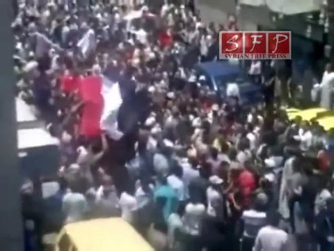 مظاهرة نهر عيشة دمشق جمعة سقوط الشرعية 24-6-2011