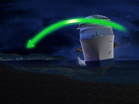 Le naufrage du Costa Concordia en animation
