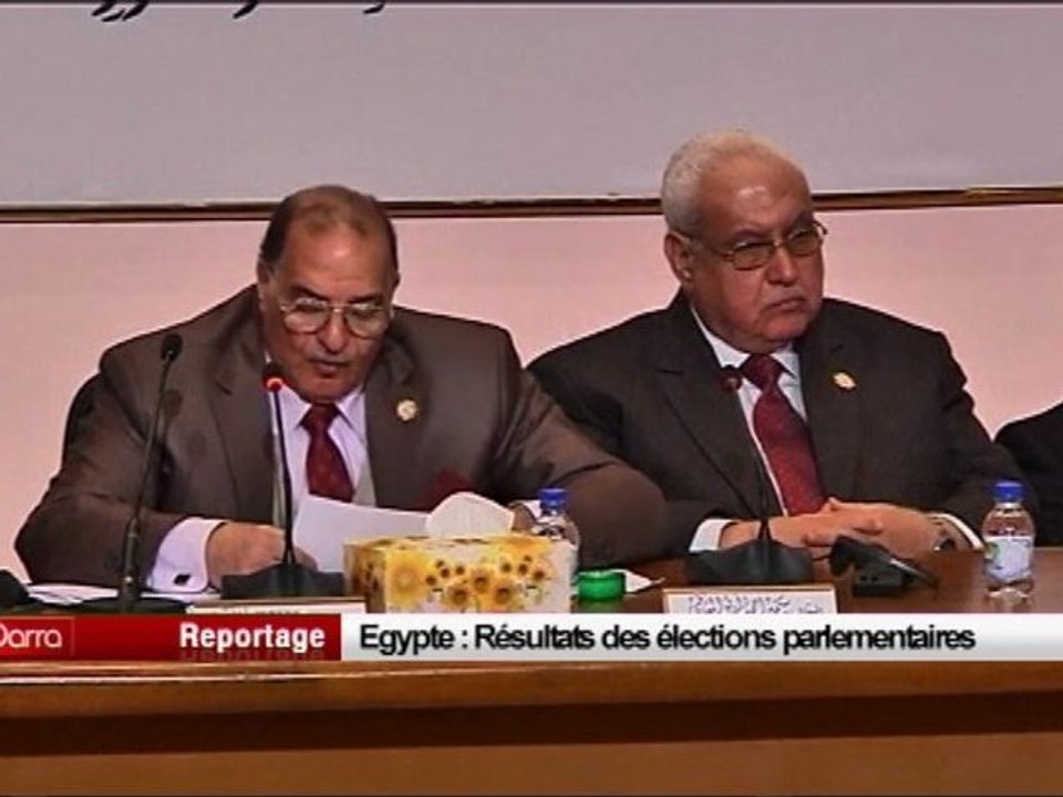 Egypte, résultat des élections parlementaires
