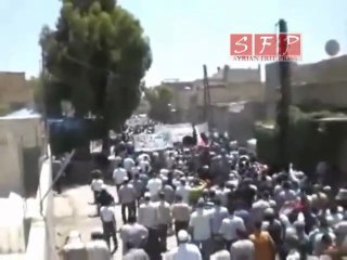 مظاهرة حاشدة في حي القدم بدمشق جمعة ارحل 1-7-2011