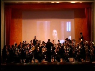 Concierto de la banda de Alba de Tormes en el colegio San Agustín