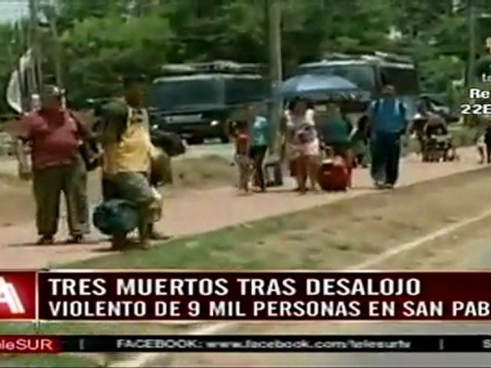 Brasil: Policía Militar reprime a comunidad sin techo