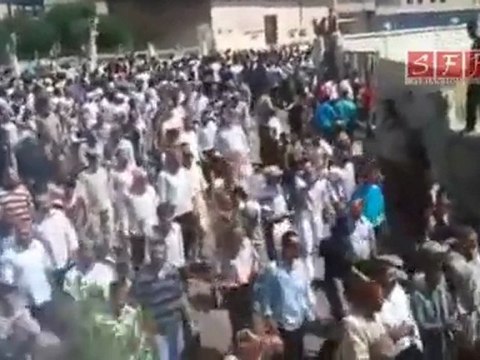 الرستن مظاهرة حاشدة في جمعة ارحل 1-7-2011