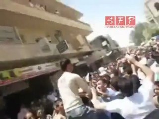 البوكمال مظاهرات تاييد لاهل حماه وباقي المدن المحاصرة 6 7 2011