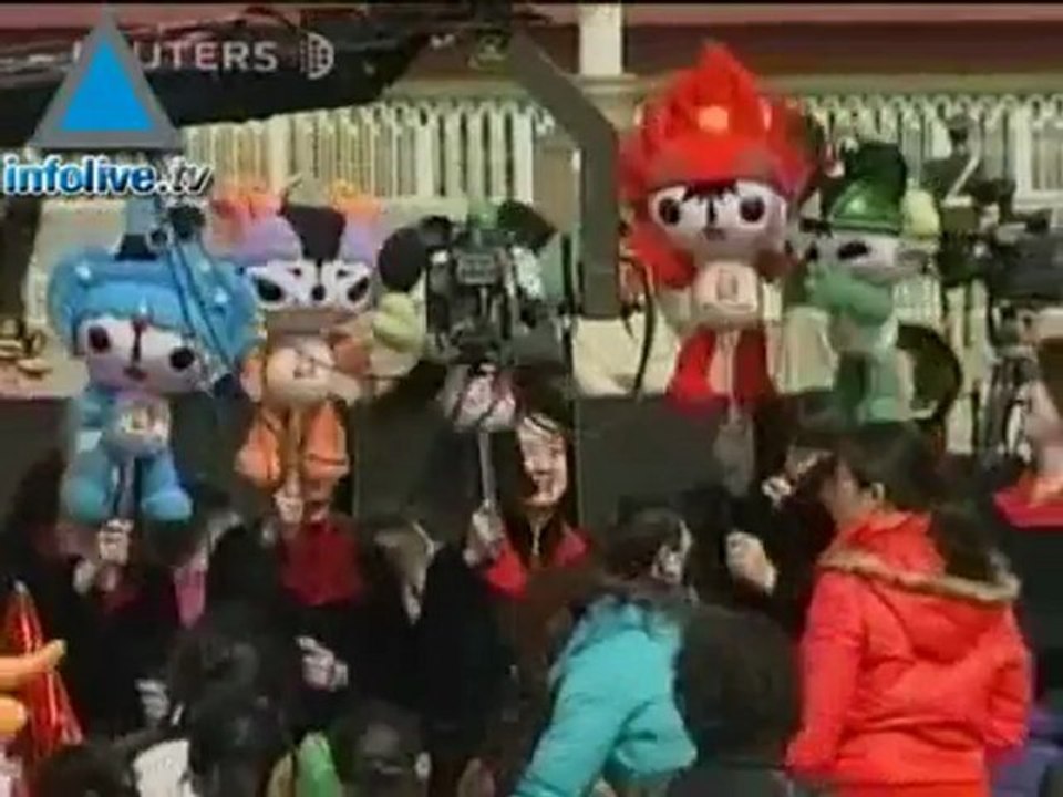 The Olympic Flame Arrives In China Under Heavy Security