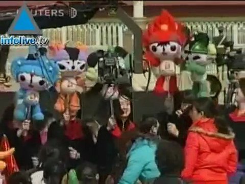The Olympic Flame Arrives In China Under Heavy Security