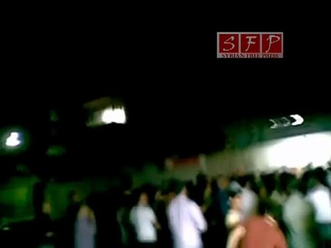 حماة مضاهرة مسائية في حي الصابونية رغم الحصار 7-7-2011