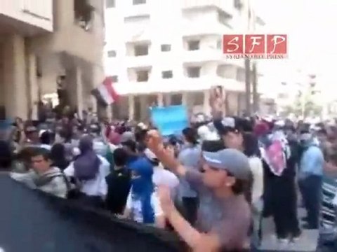 أحرار معضمية الشام الله سوريا حرية وبس جمعة لاللحوار 8 7 2011