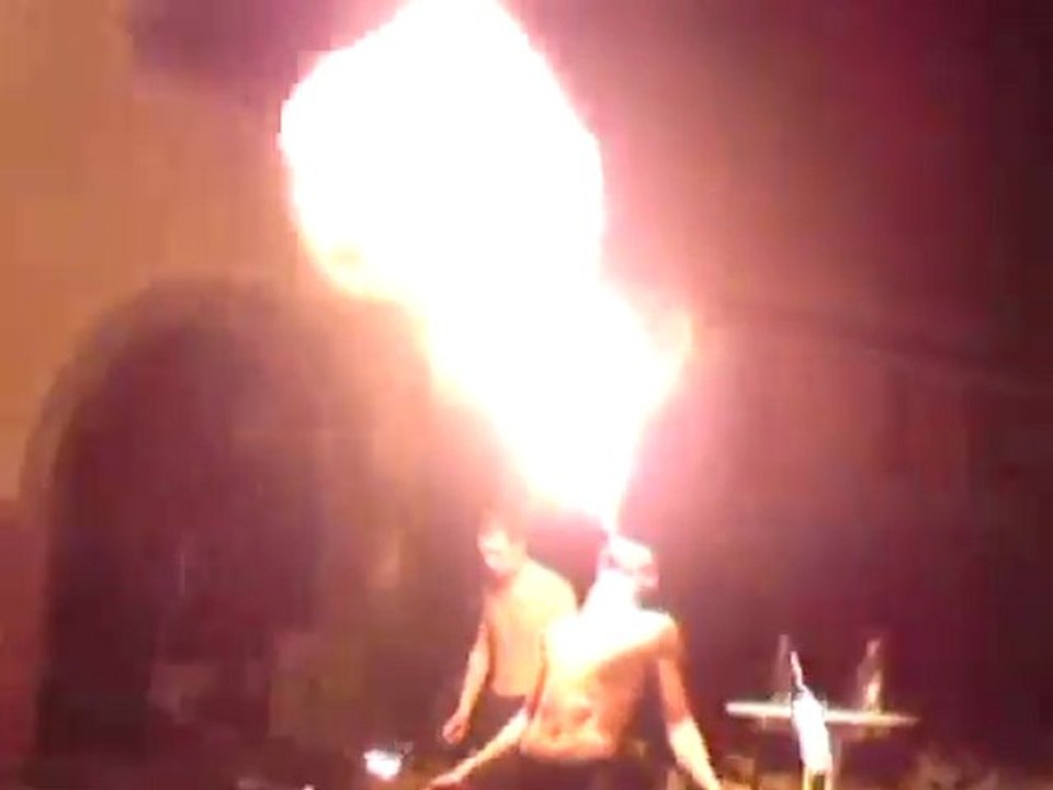 Caldera - Feuershow zu der Musik von Exilia-Stop playing god