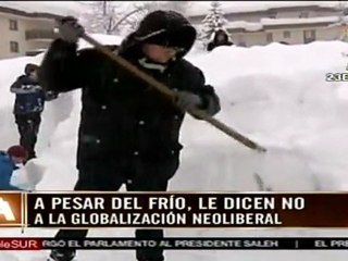 Los indignados ocupan Davos