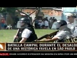 Dos personas mueren durante desalojo en Brasil