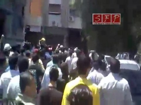 مظاهرة جامع زين العابدين الميدان دمشق جمعة لا للحوار 8 7 2011
