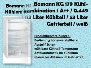 TOP 10 bomann kühlschrank zu kaufen