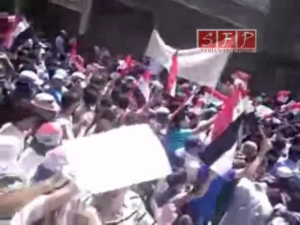 الآلاف من أحرار معضمية الشام في جمعة أحفاد خالد  22-7-2011
